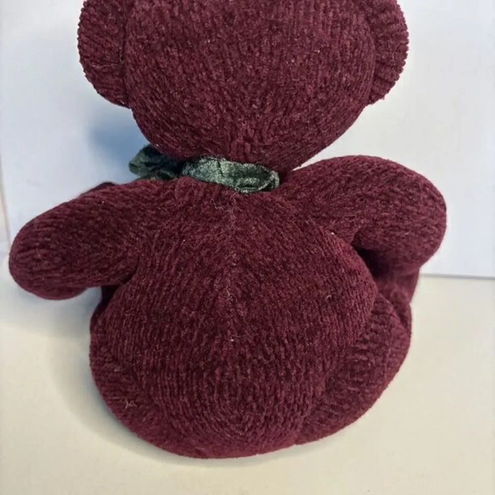PBB Scarlet Russ Berrie Teddy Bear‎ chenille cranberry vintage plush 4546